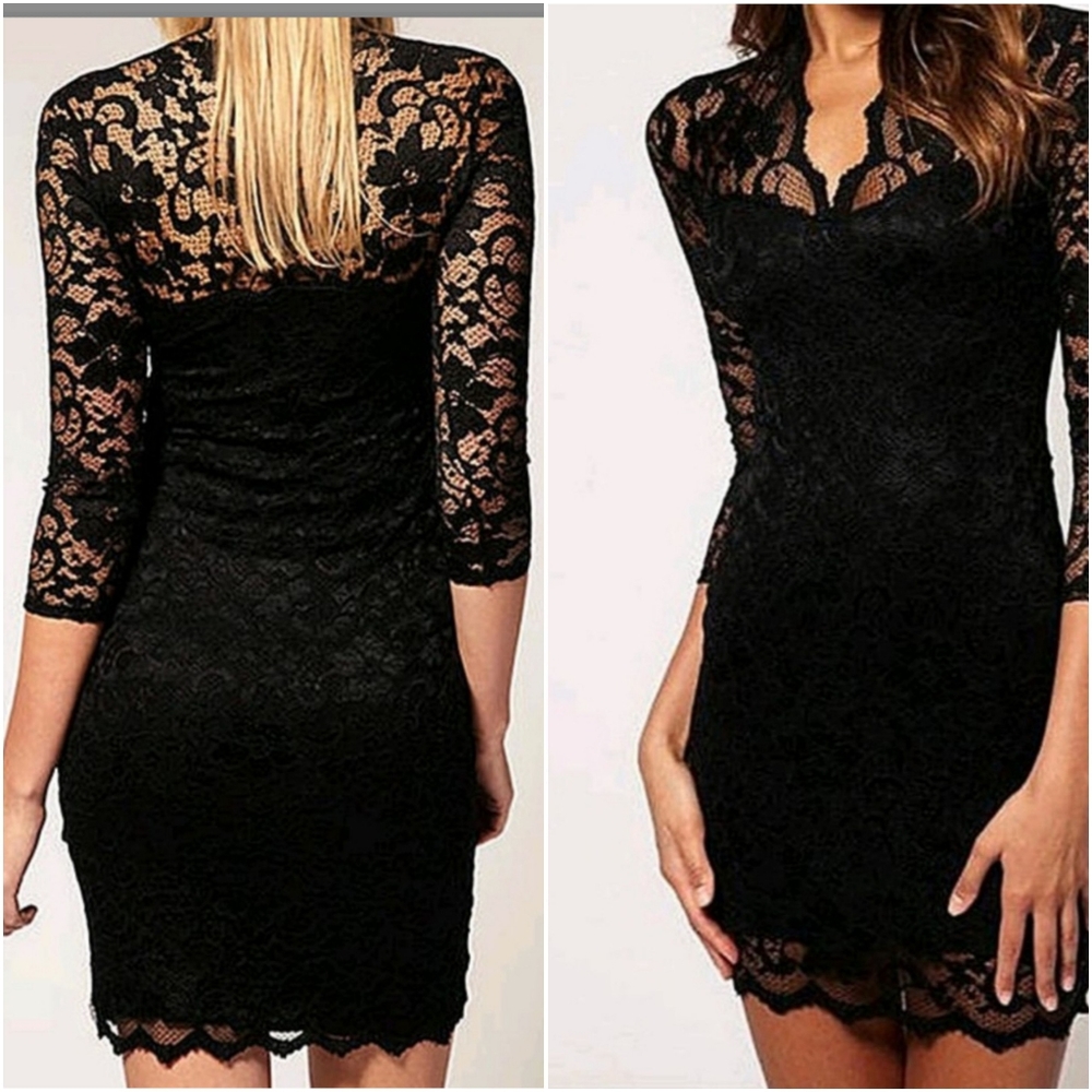 BNWT SHUYALE dress with stretchy satin unerlayer/L